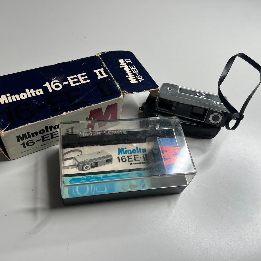 Vintage‎ Minolta EE II 1963 16mm Subminiature Spy Film Camera 60s W/ Box Manual